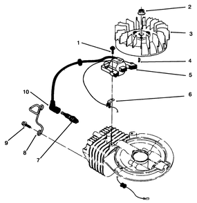 Ignition Assembly (Model No. 47pr4-3) Diagram and Parts List for 22031 5900001 - 5999999 Toro Lawn Mower