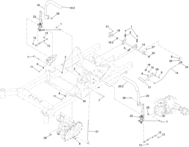 Motion Control Assembly Diagram and Parts List for 74463 400000000-402099999 Toro Lawn Tractor
