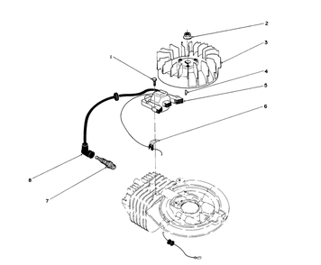Flywheel & Magneto Assembly (Engine Model No. 47plo-2) Diagram and Parts List for 26683 1000001 - 1999999 Toro Lawn Mower