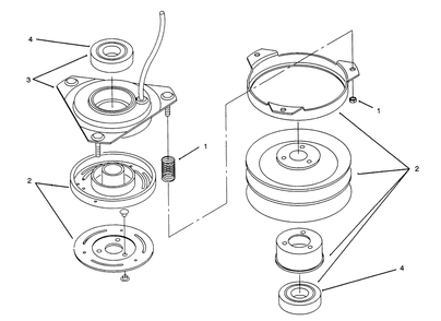 Clutch 92-6885 Diagram and Parts List for 72042 5900001 - 5900796 Toro Lawn Tractor