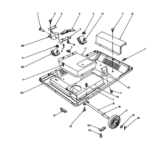 Frame Assembly Diagram and Parts List for 62040 7000001 - 7999999 Toro Generator