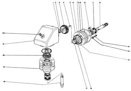 Part Location Diagram of 26-1330 Toro Pinion Spiral