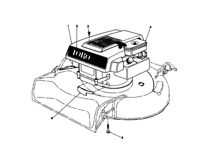 Engine Assembly Model 16009 & 16113 Diagram and Parts List for 16277 7000001 - 7999999 Toro Lawn Mower