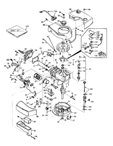 Engine Tecumseh Model No. Tnt 100-10065c Diagram and Parts List for 20715 9000001 - 9999999 Toro Lawn Mower