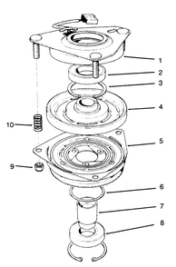 Clutch Assembly No. 54-3200 Diagram and Parts List for 30157 690001 - 691407 Toro Lawn Tractor Accessories