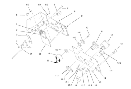 Gauges, Warning Lights & Controls Diagram and Parts List for 73403 7900001 - 7999999 Toro Lawn Tractor