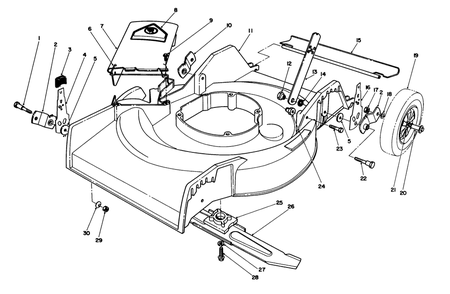 Housing Assembly Diagram and Parts List for 16575 8012679 - 8999999 Toro Lawn Mower