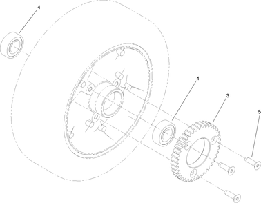 Wheel Assembly Diagram and Parts List for 22200TE (310000001-310999999)(2010) Toro Lawn Mower