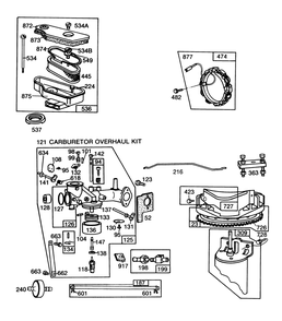Engine Briggs & Stratton Model 253707-0157-01 (Continued) Diagram and Parts List for 57360 6000001 - 6999999 Toro Lawn Tractor