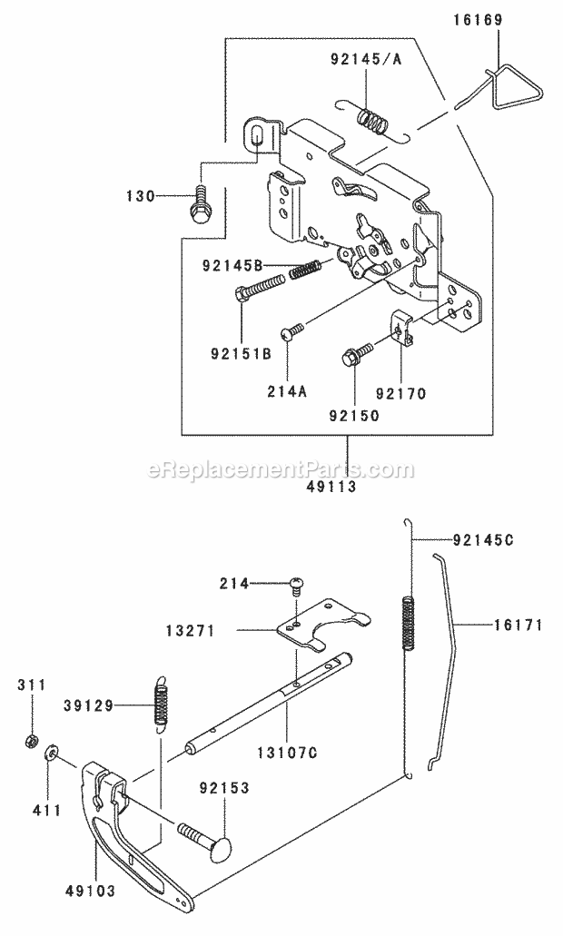 Control Equipment Assembly Kawasaki Fh601v-Ds Diagram and Parts List for 74179 230005001-230006000 Toro Lawn Mower