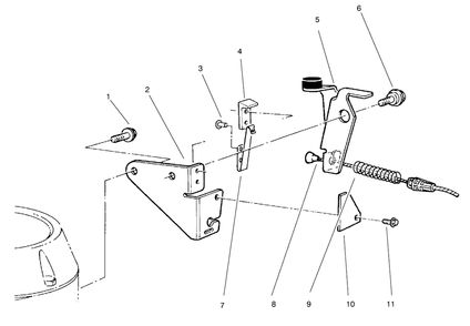 Brake Assembly Diagram and Parts List for 22038 8900001 - 8999999 Toro Lawn Tractor Accessories