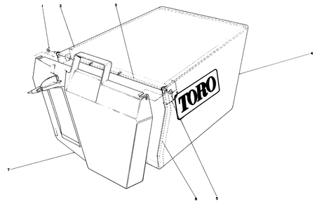 Grass Bag Assembly No. 11-0159 Diagram and Parts List for 20588C 9000001 - 9999999 Toro Lawn Mower