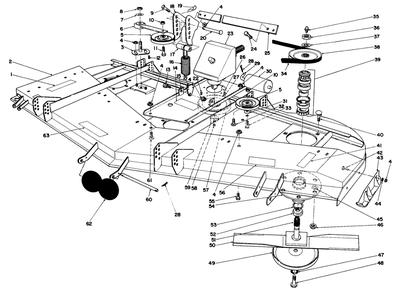 Cutting Unit Model No. 30562 Diagram and Parts List for 30562 7000001 - 7999999 Toro Lawn Mower
