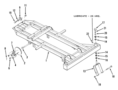 Frame, Rear Hub And Front Wheel Fork Diagram and Parts List for Z1-18KE02  Toro Lawn Tractor