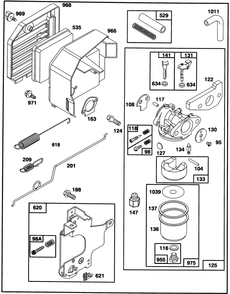 Engine Gts-150 Diagram and Parts List for 20439WF 39000001 - 39999999 Toro Lawn Mower