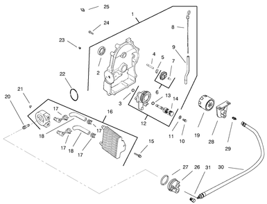 Part Location Diagram of 2502901 Toro Adapter-Remote Filter