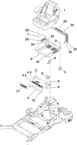 Part Location Diagram of 117-3836 Toro Mount-Seat