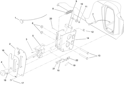 Shifter Assembly Diagram and Parts List for 12004TC 250000001 - 250999999 Toro Lawn Tractor