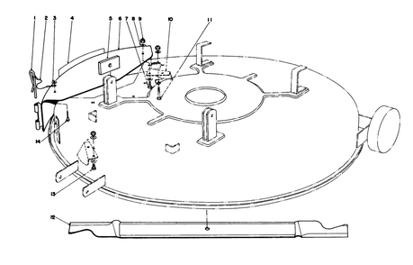Mulcher Kit Model 59155 (Optional) Diagram and Parts List for 57360 6000001 - 6999999 Toro Lawn Tractor