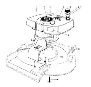 Engine Assembly Model No. 21658 Diagram and Parts List for 21658 8000001 - 8999999 Toro Lawn Mower
