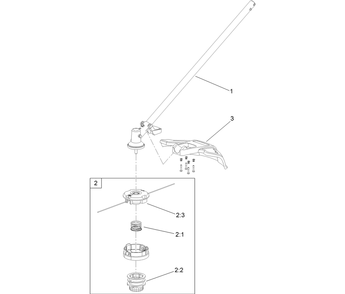 String Trimmer Assembly Diagram and Parts List for 88716 322000001 - 322999999 Toro Trimmer