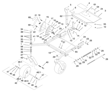 Part Location Diagram of E632195 Toro Plate-Deck Lift
