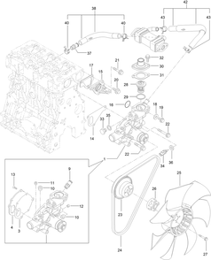 Part Location Diagram of 127-3072 Toro Water In Pipe Asm