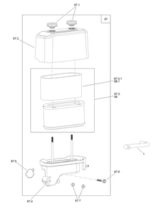 Air Intake And Filtration Assembly Diagram and Parts List for 33522 411000000 - 411999999 Toro Trimmer