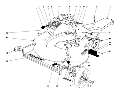 Housing Assembly Diagram and Parts List for 20715 9000001 - 9999999 Toro Lawn Mower