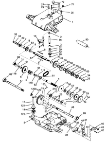Transaxle Peerless Model No. 801-062 Diagram and Parts List for 72060 3900001 - 3999999 Toro Lawn Tractor