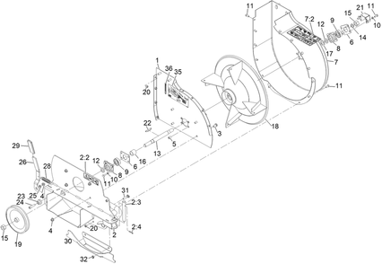 Part Location Diagram of 146-4187 Toro PIN-BLOWER PIVOT