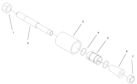 1 Inch Puller Assembly No. 100-6285 Diagram and Parts List for 22911 404320000 - 999999999 Toro Lawn Tractor Accessories
