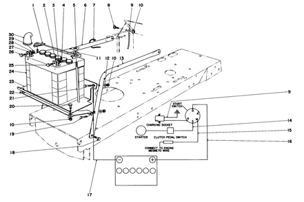 Electrical Diagram Diagram and Parts List for 57043 1000001 - 1999999 Toro Lawn Tractor