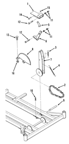 Mower Height Control Diagram and Parts List for Z1-18KE01  Toro Lawn Tractor