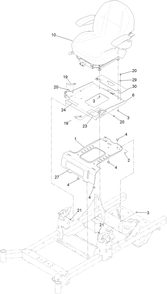 Part Location Diagram of 130-0801 Toro Seat asm