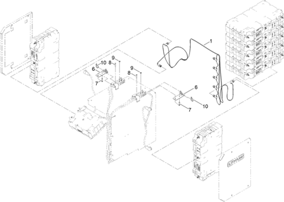 Battery Power Cable Assembly No.144-2560 Diagram and Parts List for 144-2560  Toro Lawn Tractor Accessories