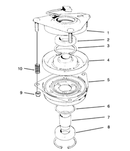 Clutch Assembly No. 54-3200 Diagram and Parts List for 30180 490731 - 499999 Toro Lawn Tractor Accessories