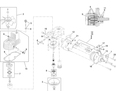 Rh Hydro Assembly Diagram and Parts List for 74925TE (313000001-313999999)(2013) Toro Lawn Mower