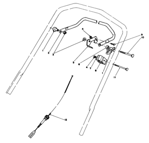 Traction Control Assembly Diagram and Parts List for 20628C 7000001 - 7999999 Toro Lawn Mower
