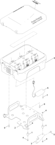 Battery Box Assembly Diagram and Parts List for 75851 416400000 - 417399999 Toro Lawn Tractor