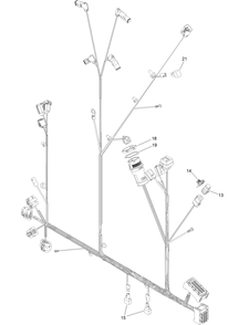 Wire Harness Assembly No. 122-0811 Diagram and Parts List for 23803 400000000 - 999999999 Toro Lawn Tractor Accessories
