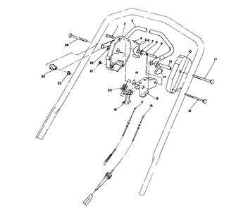 Traction Control Assembly Diagram and Parts List for 20325 2000001 - 2999999 Toro Lawn Mower