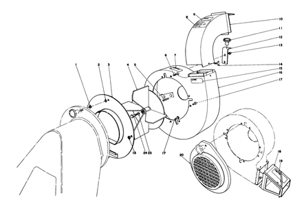 Blower Assembly (Models 62912 & 62923) Diagram and Parts List for 62923 5000001 - 5999999 Toro Leaf Blower / Vacuum
