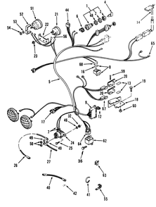 Electrical System Diagram and Parts List for 73400 6900001 - 6999999 Toro Lawn Tractor