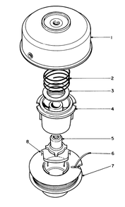 Single Line Tap & Trim Head No. 41-6220 (Optional) Diagram and Parts List for 51643 6000001 - 6999999 Toro Trimmer