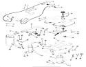 Fuel And Exhaust System Diagram and Parts List for 81-14KS01 1978 Toro Lawn Tractor