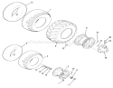 Wheels And Tires Diagram and Parts List for 81-14KS01 1978 Toro Lawn Tractor