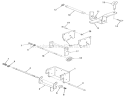 Hitches Diagram and Parts List for 91-16KS01 1979 Toro Lawn Tractor