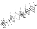 Fuel Pump Diagram and Parts List for 01-16OS01 1980 Toro Lawn Tractor