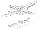 Hydrostatic Transmission-Motor Section Diagram and Parts List for 81-16OS01 1978 Toro Lawn Tractor
